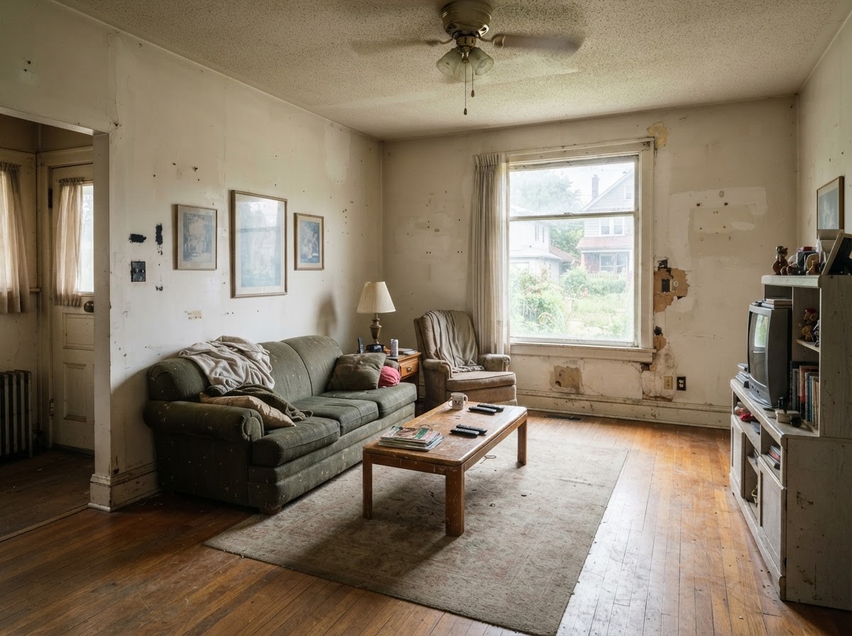 Living Room Repaint — Before