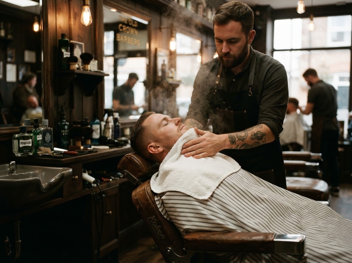 Hot towel shave