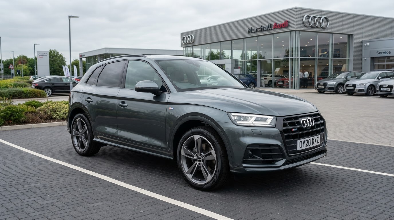 2020 Audi Q5 — exterior, front three-quarter