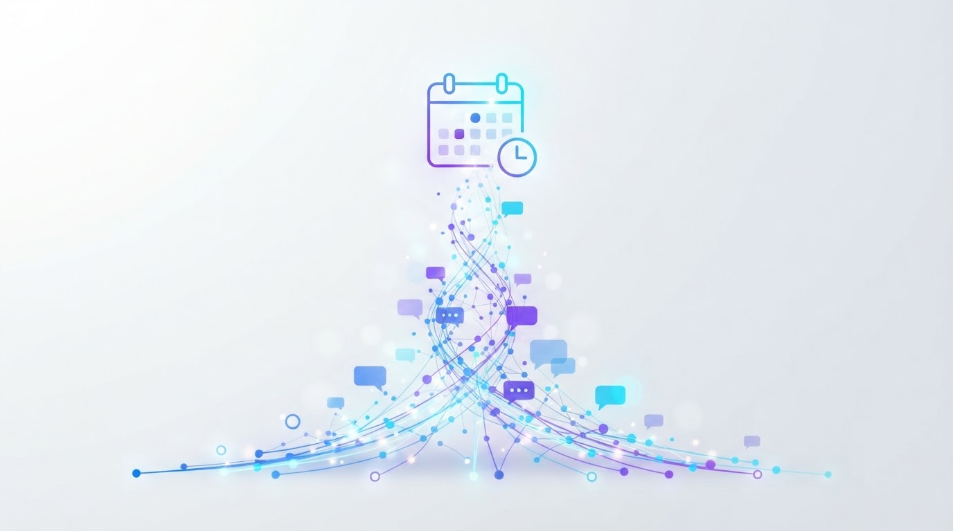 AI customer engagement and appointment scheduling visualization