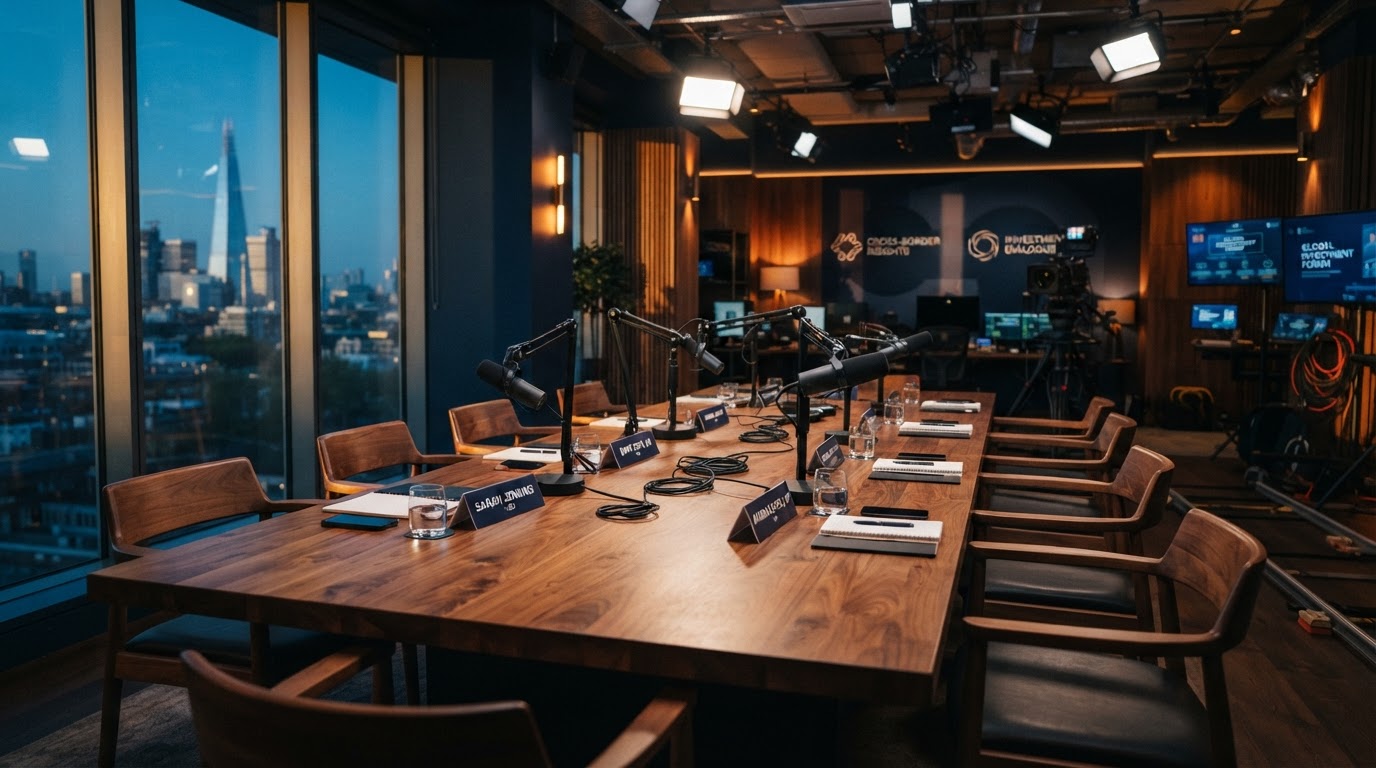 Mesa abierta de negocios transfronterizos