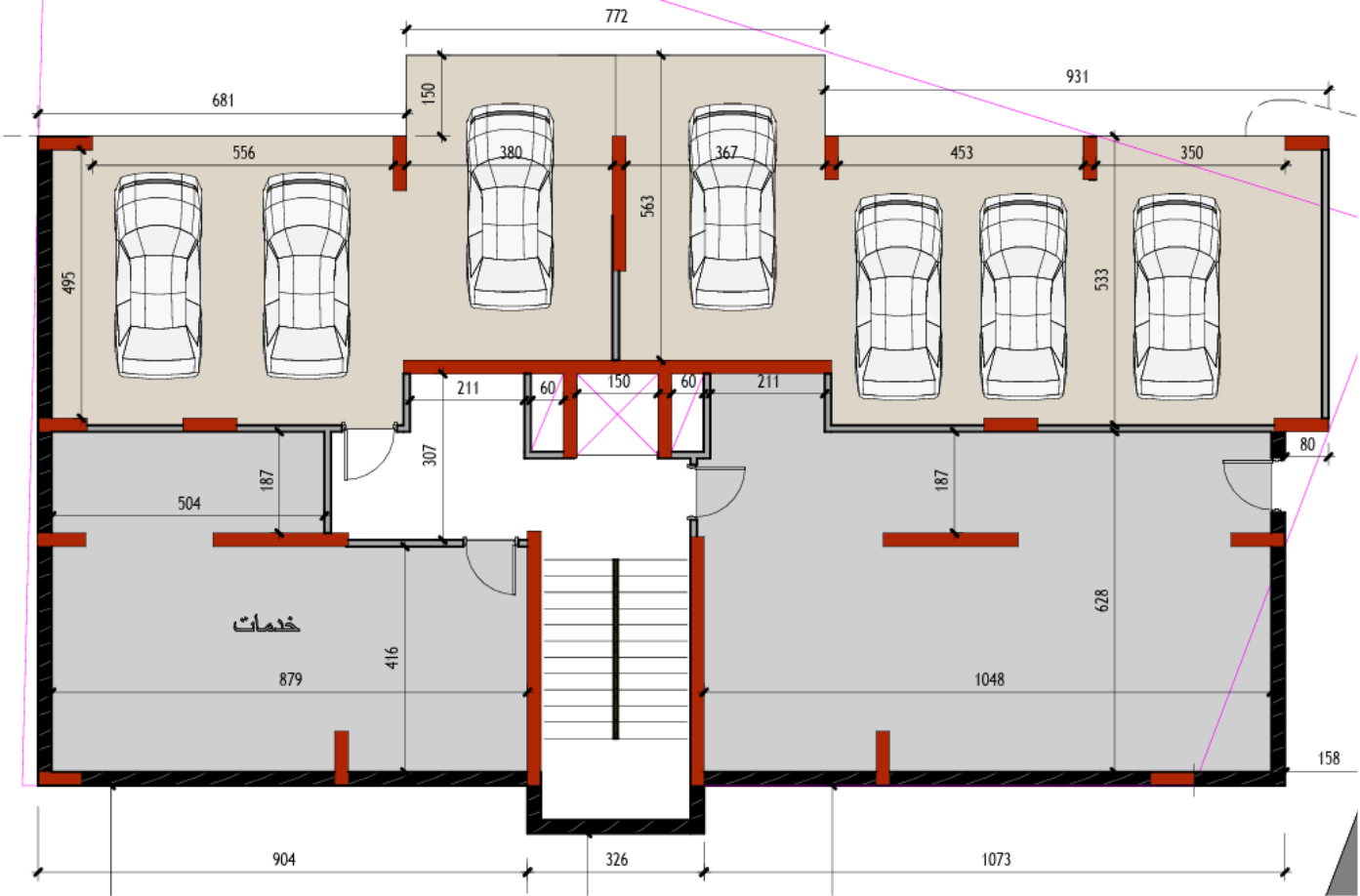 Horizon Residences Bloudan — basement parking plan