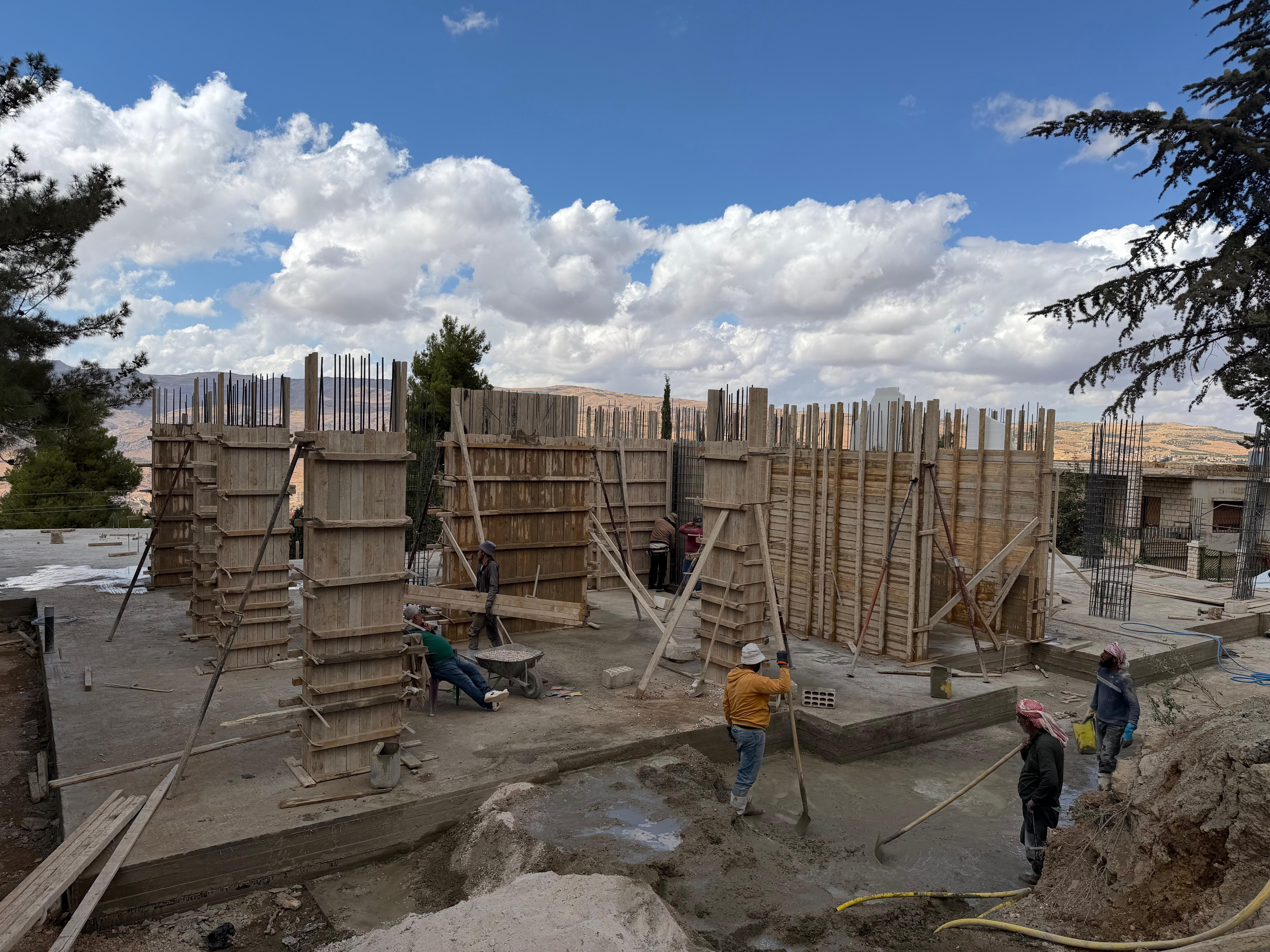 Horizon Residences Bloudan construction — Column Formwork