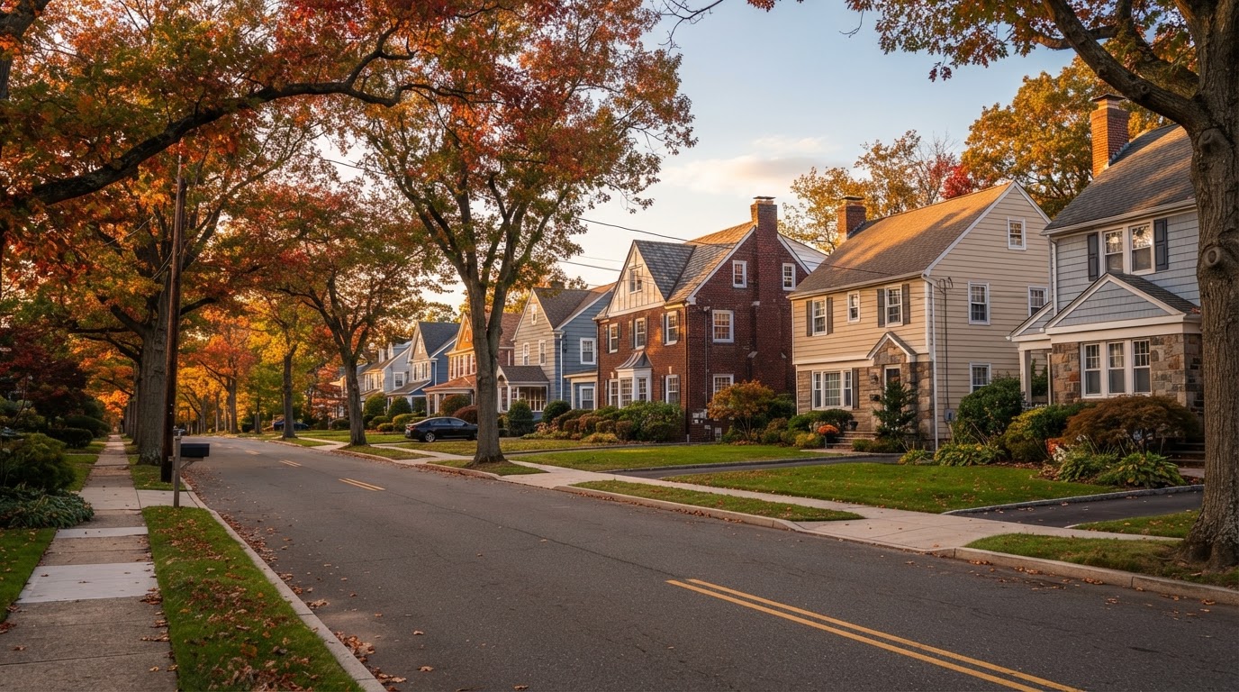 Residential neighborhood street