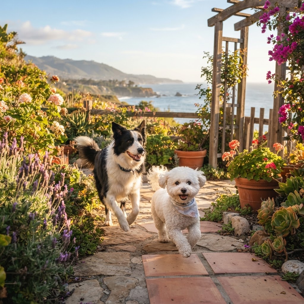 Yvonne's dogs Abby and Chanel