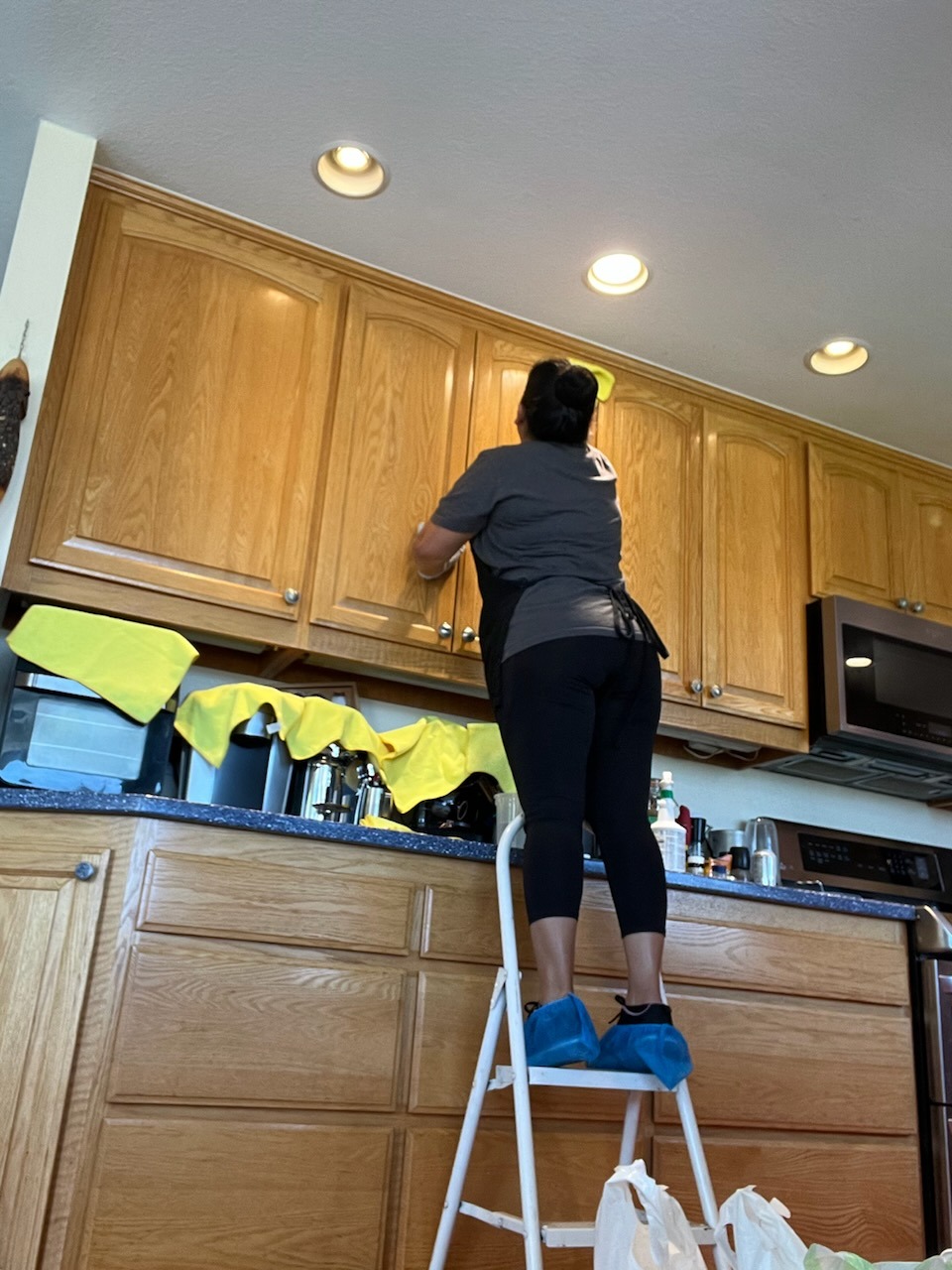 Julieta Sanchez detailing upper home cabinetry