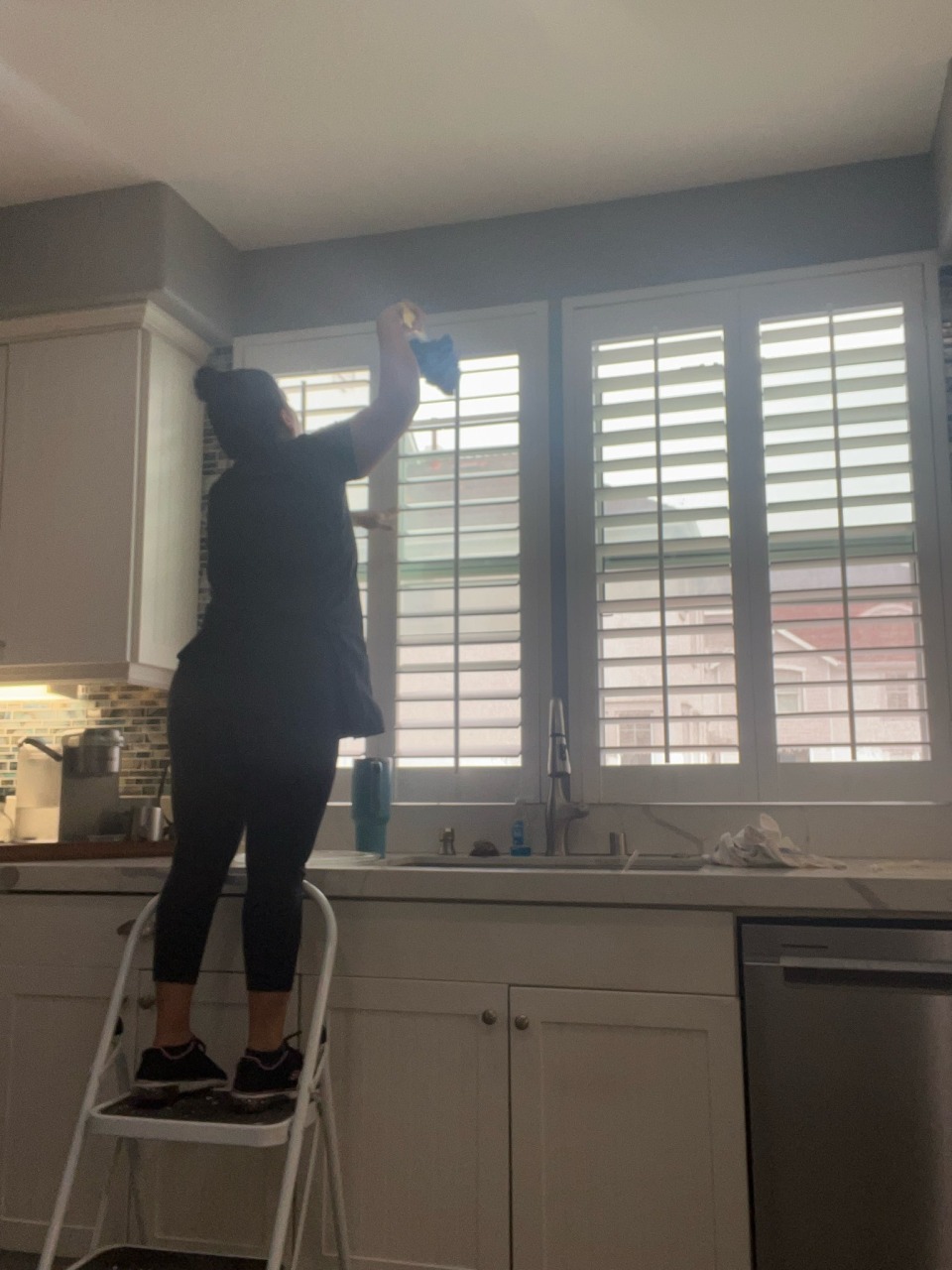 High-Reach Interior Window Shutters Cleaning