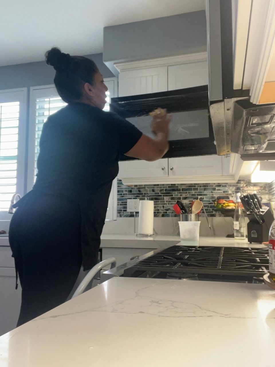 Kitchen Microwave & Cabinet Exterior Detailing