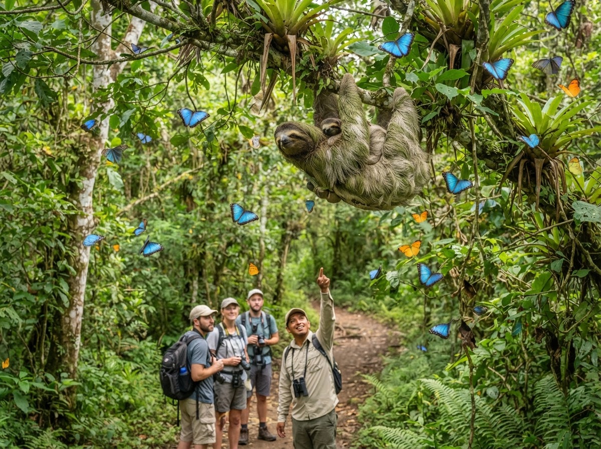 Nature Trail: Sloths & Butterflies in Sámara, Costa Rica