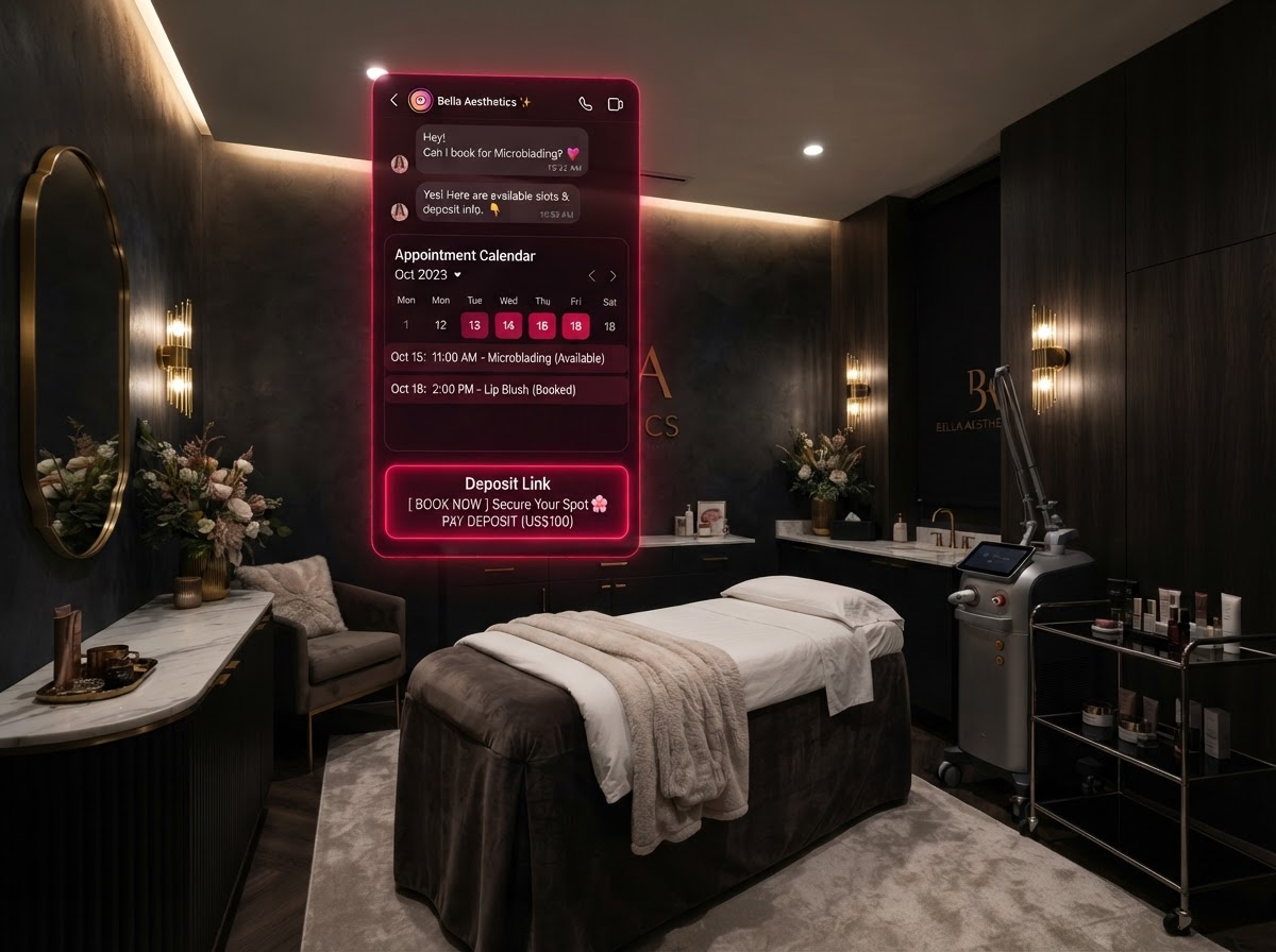 Med Spas & PMU AI automation workflow