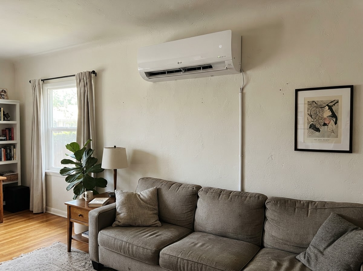 Ductless mini-split indoor unit