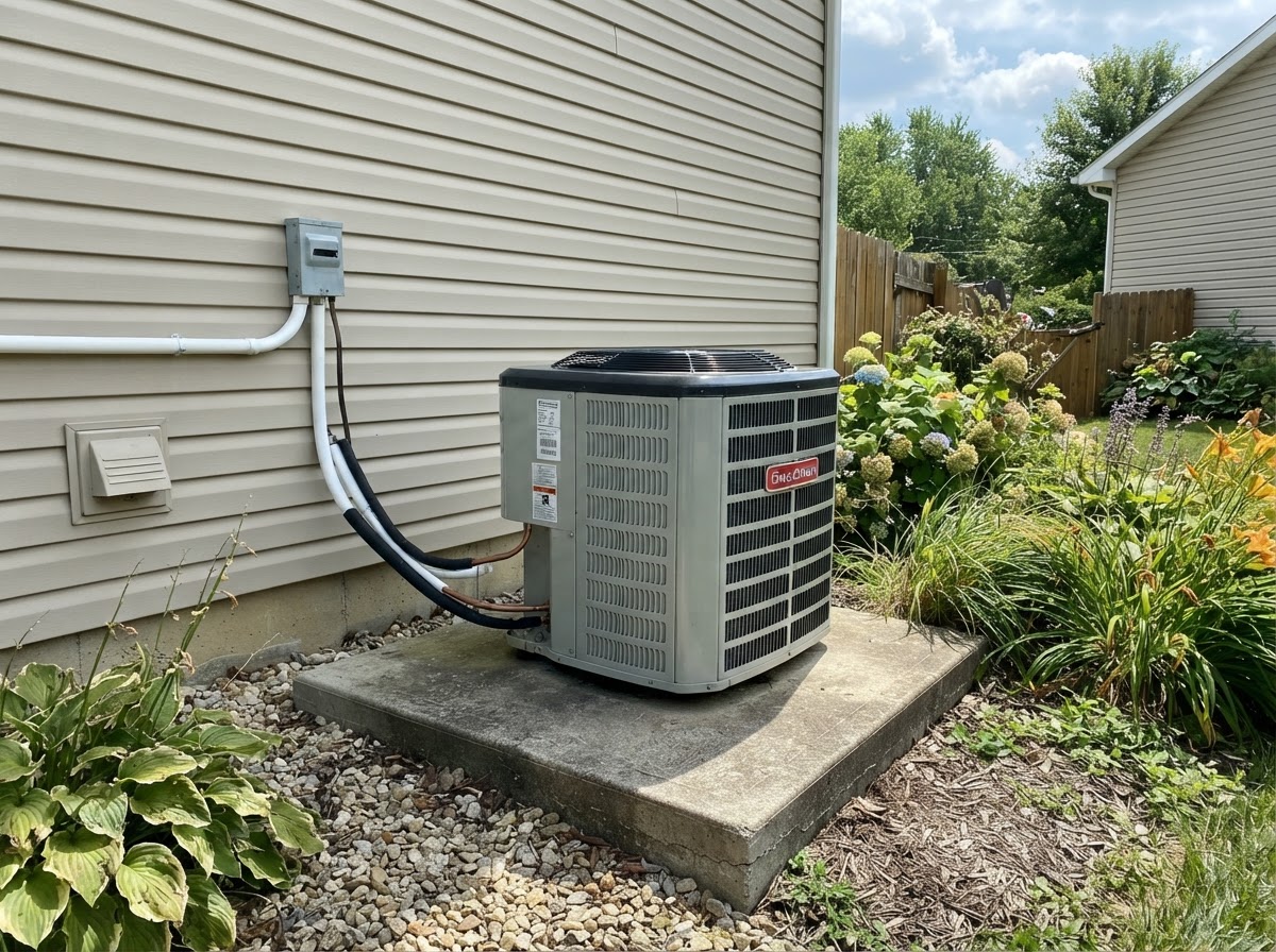 Residential heat pump outdoor unit