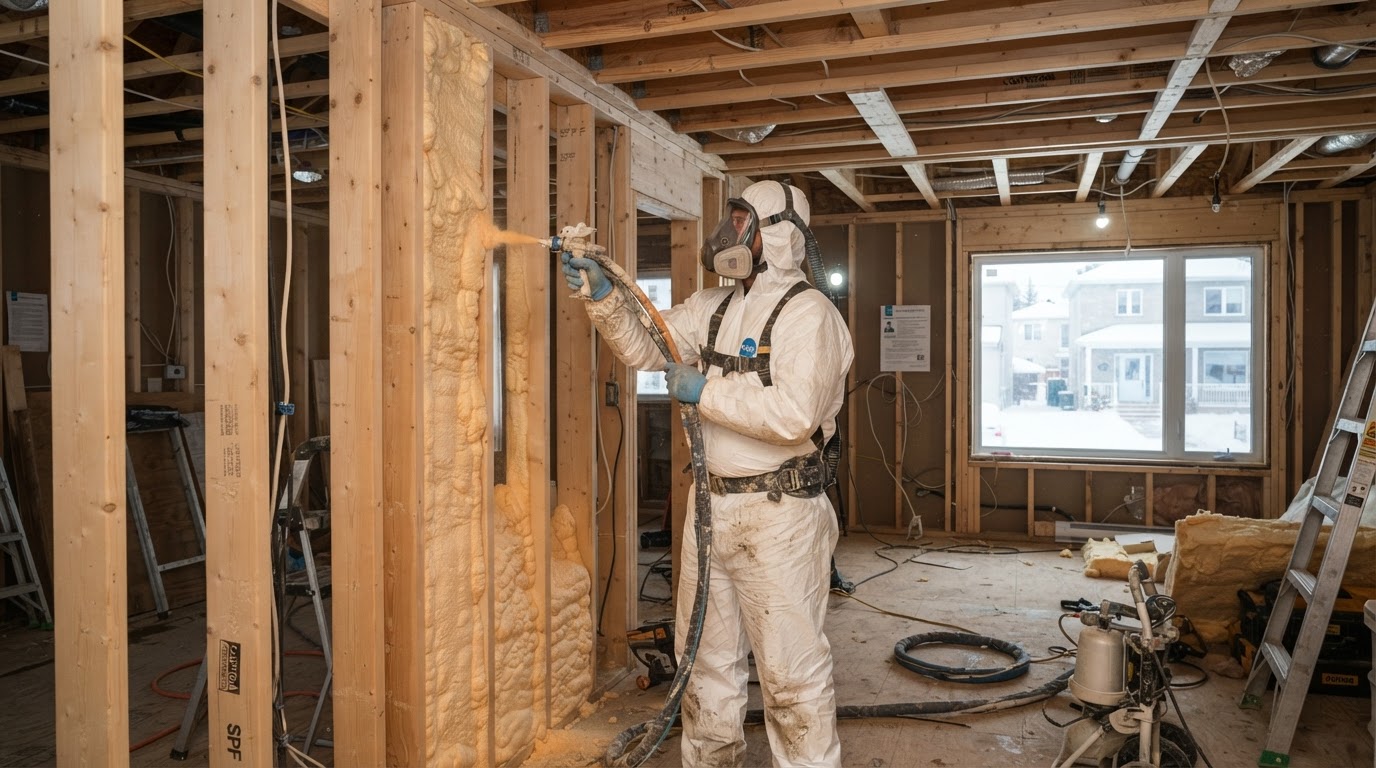 Travaux d'isolation par entrepreneur qualifié