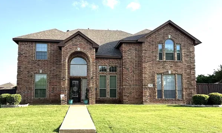 104 Misty Glen Lane, Murphy, TX brick two-story investment property