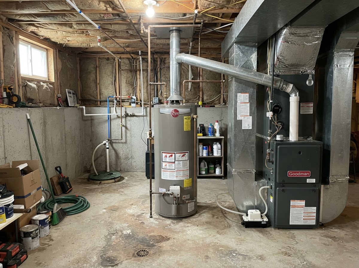 Residential mechanical room