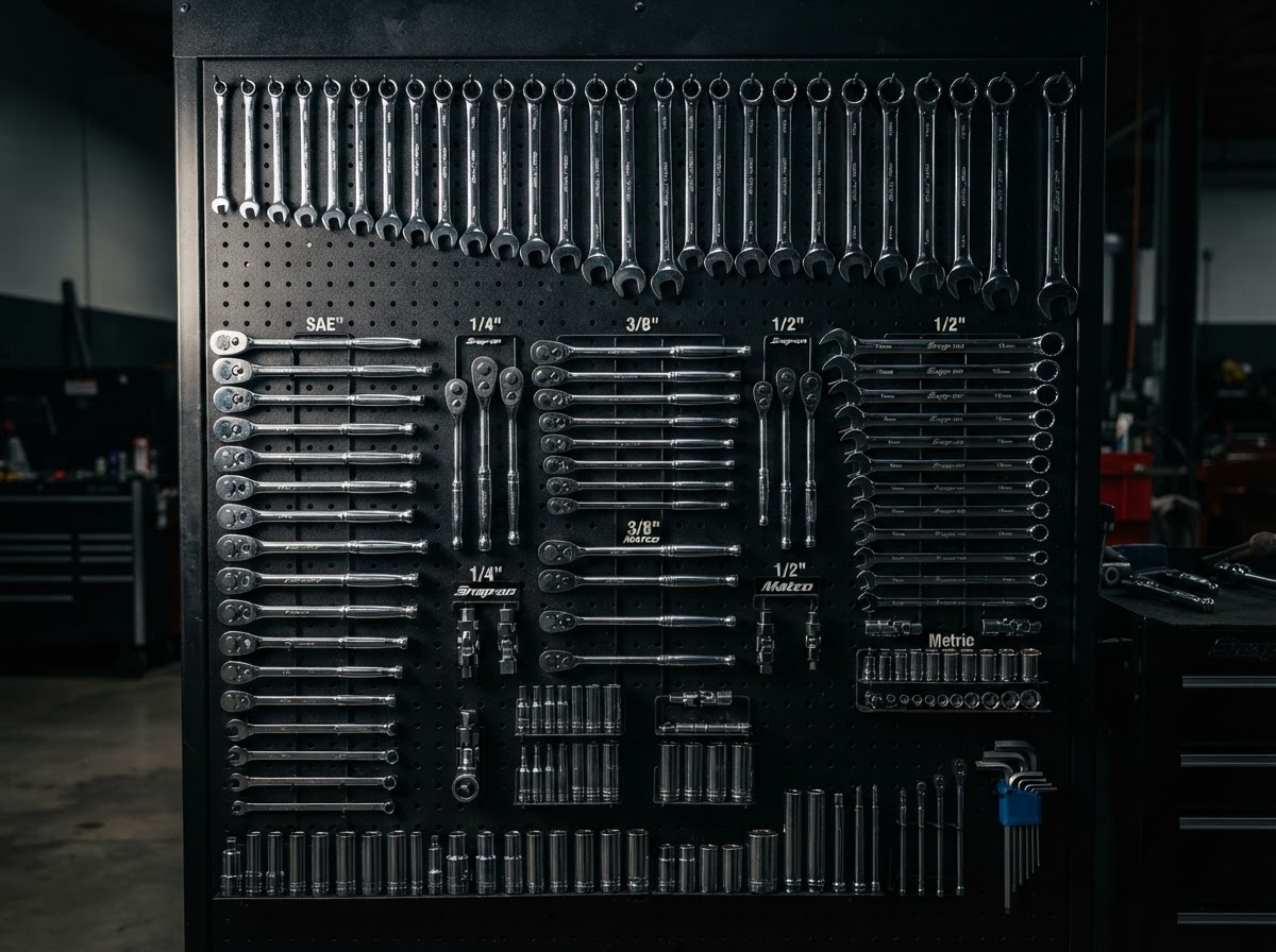 Automotive tools in shop