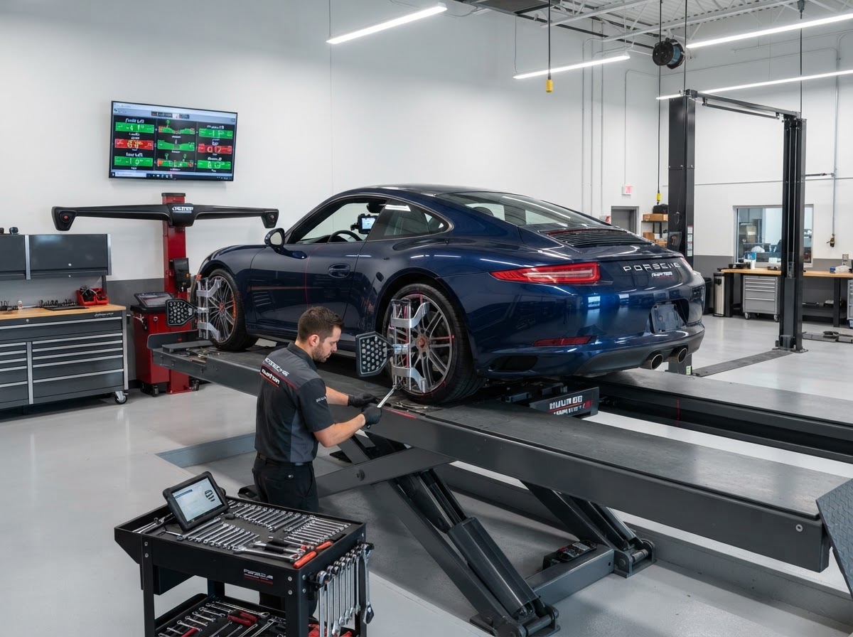 PAC Automotive Suspension and Alignment Bay in Spring TX