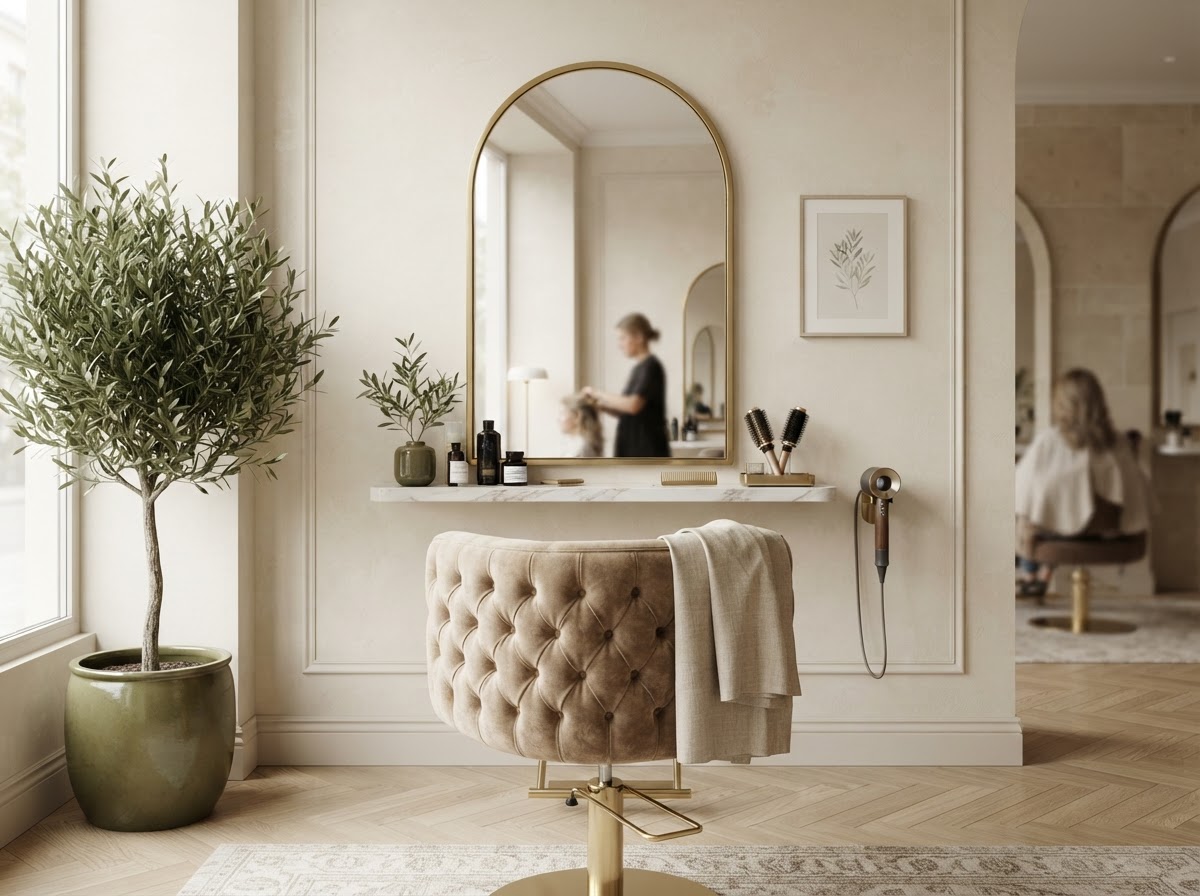 Hair Stylists workspace at Floral De Beaute