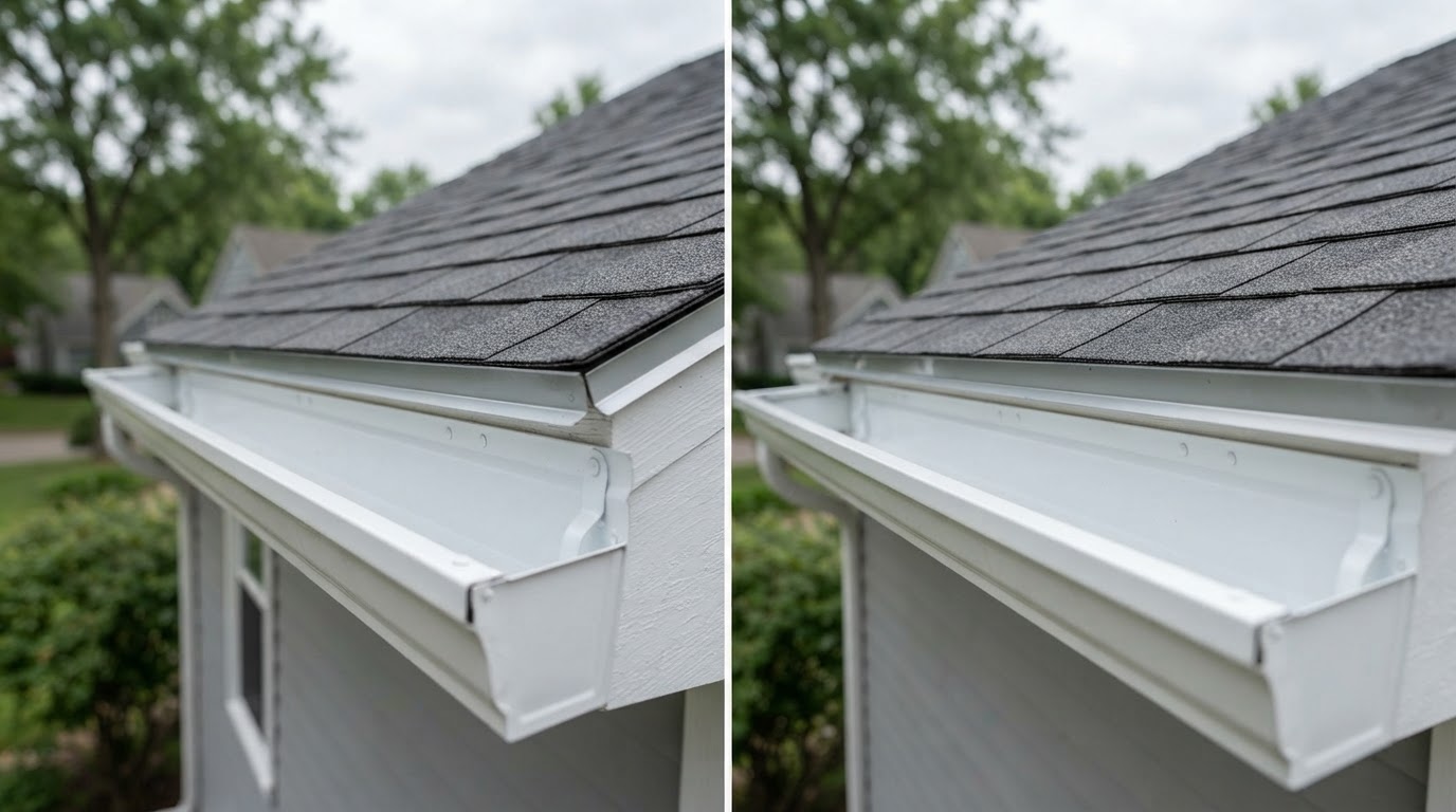 Gutter Cleaning — after