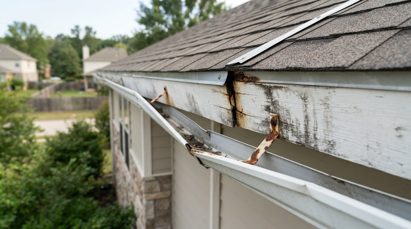 Gutter Repair — before