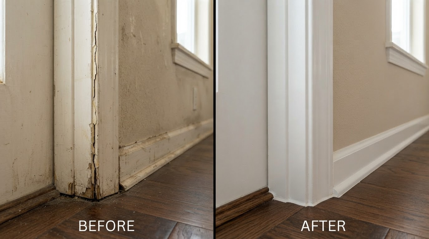 General Home Maintenance — before and after example