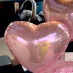 10 Rose Petals romantic rose gold metallic heart balloon arrangement gift