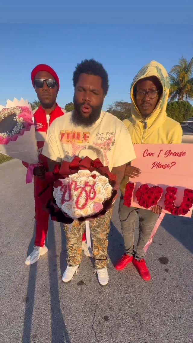 10 Rose Petals trio of personalized floral statements with Can I Grease Please sign and custom name inlays