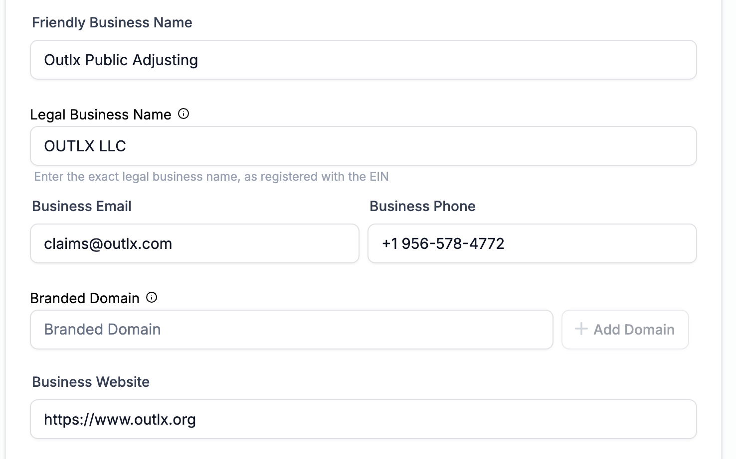 OUTLX LLC business details