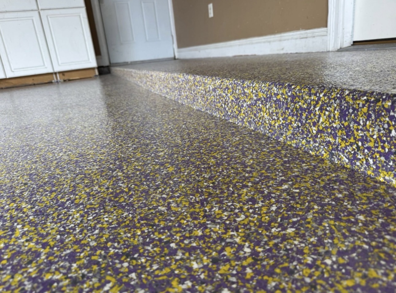 Gold & Violet Custom Flake Step
