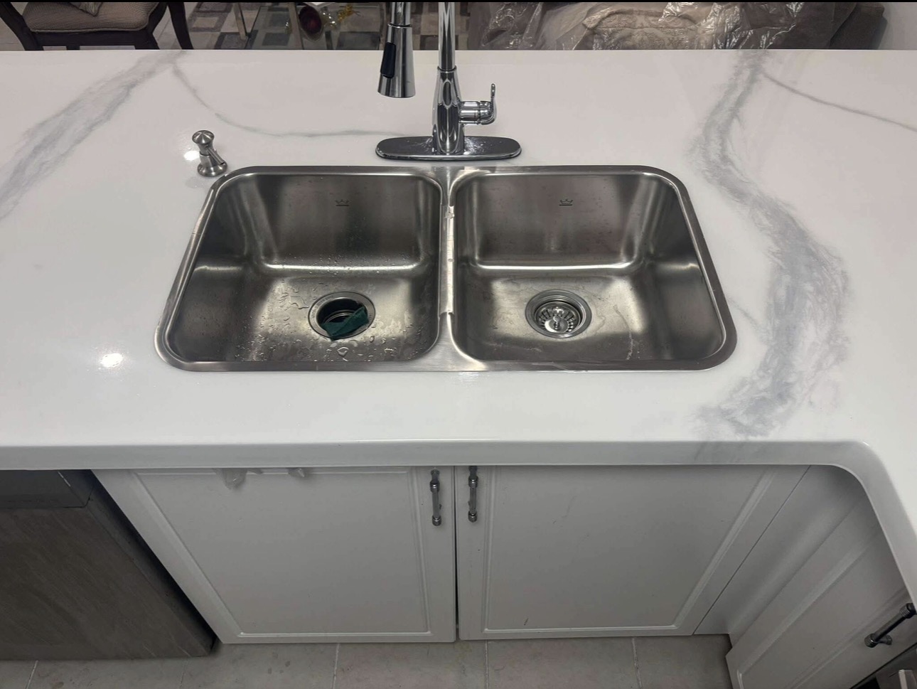 Under-Mount Resin Sink & Countertop