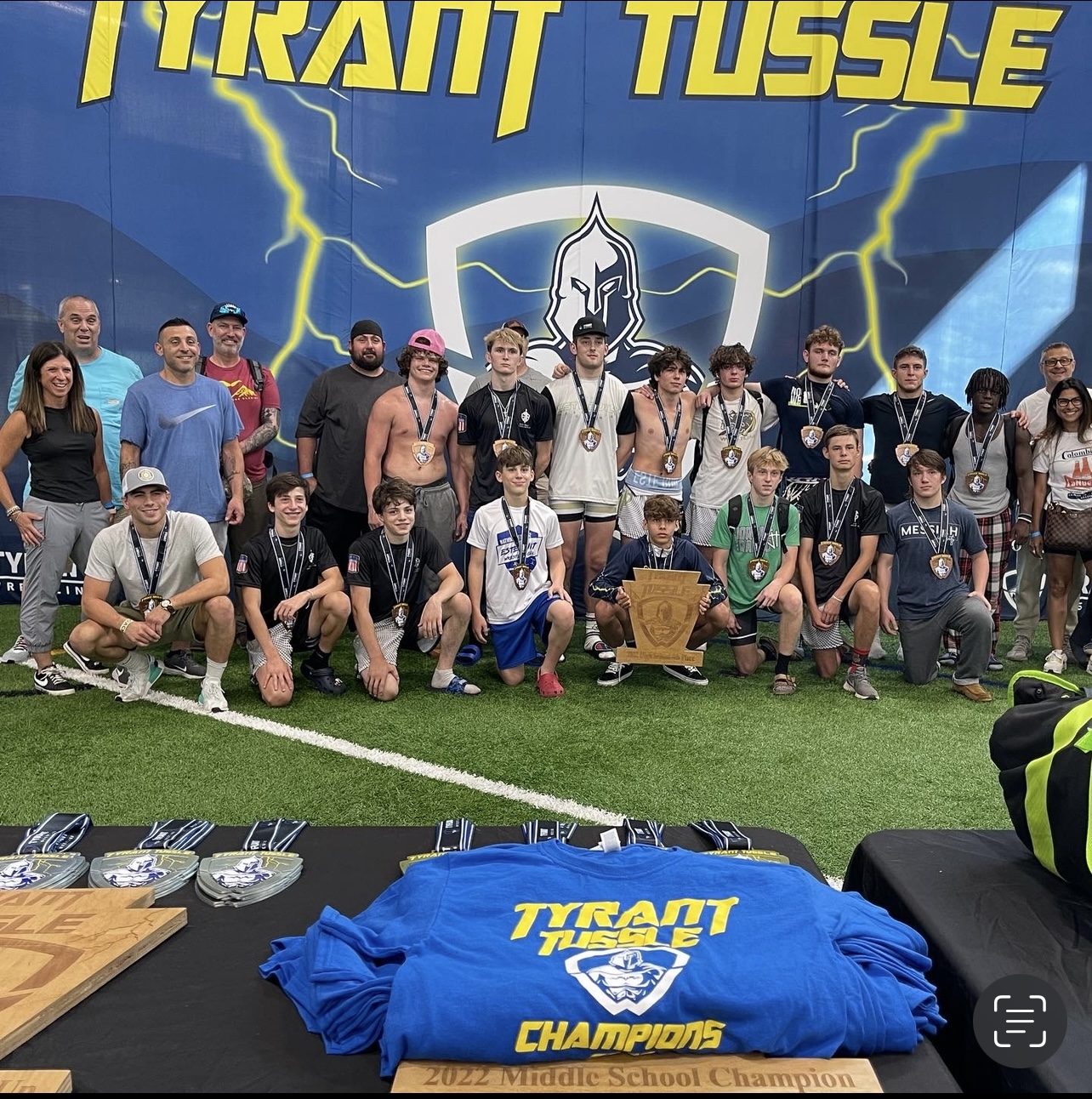 Este Built Wrestling Club after 4th place at the 2022 Tyrant Tussle