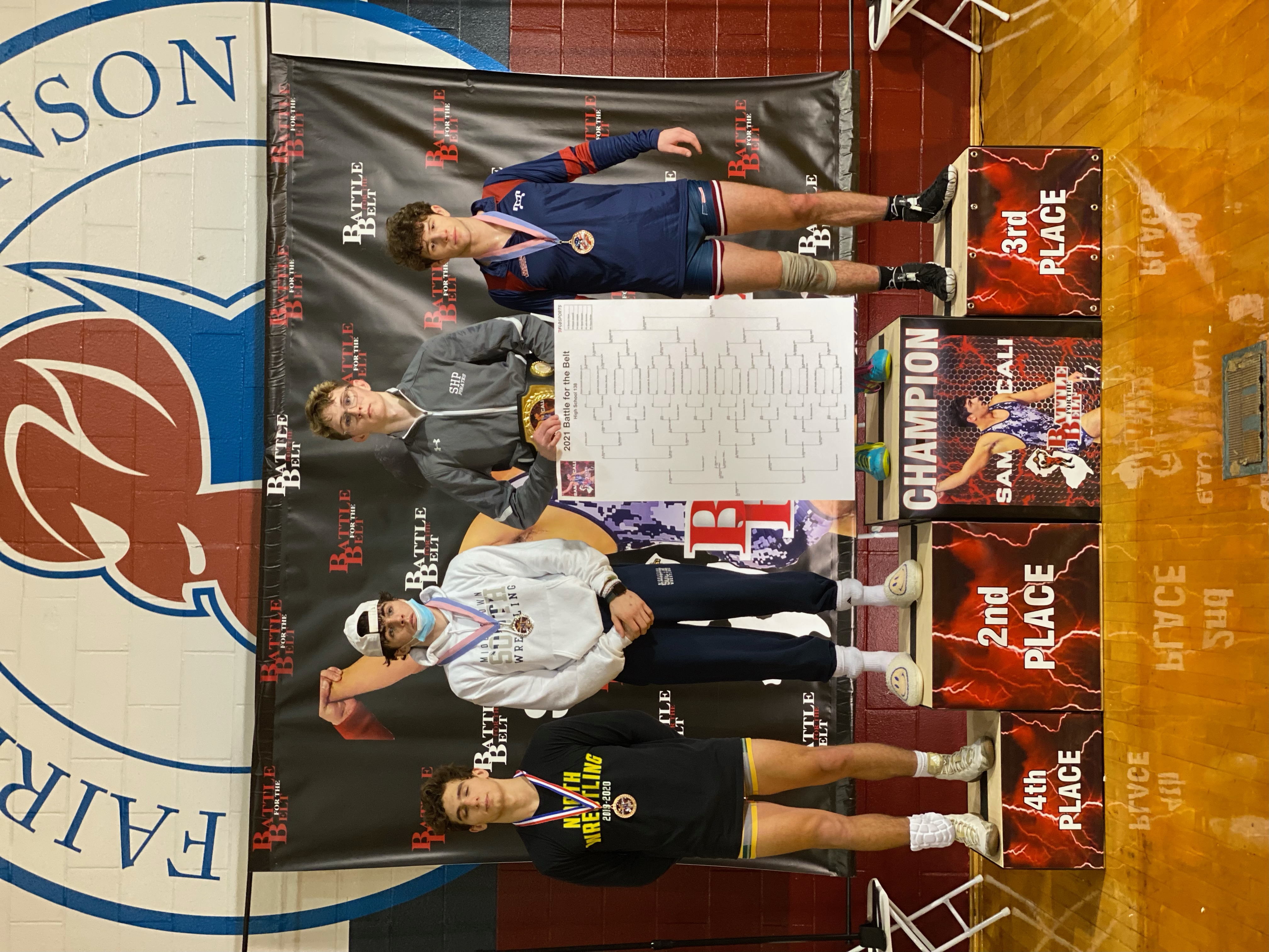 Este Built wrestlers at a tournament venue