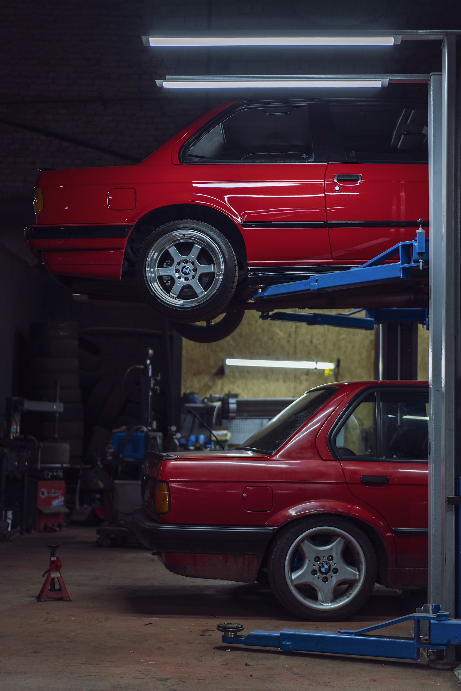 Automotive workshop bay at Iron Horse Automotive