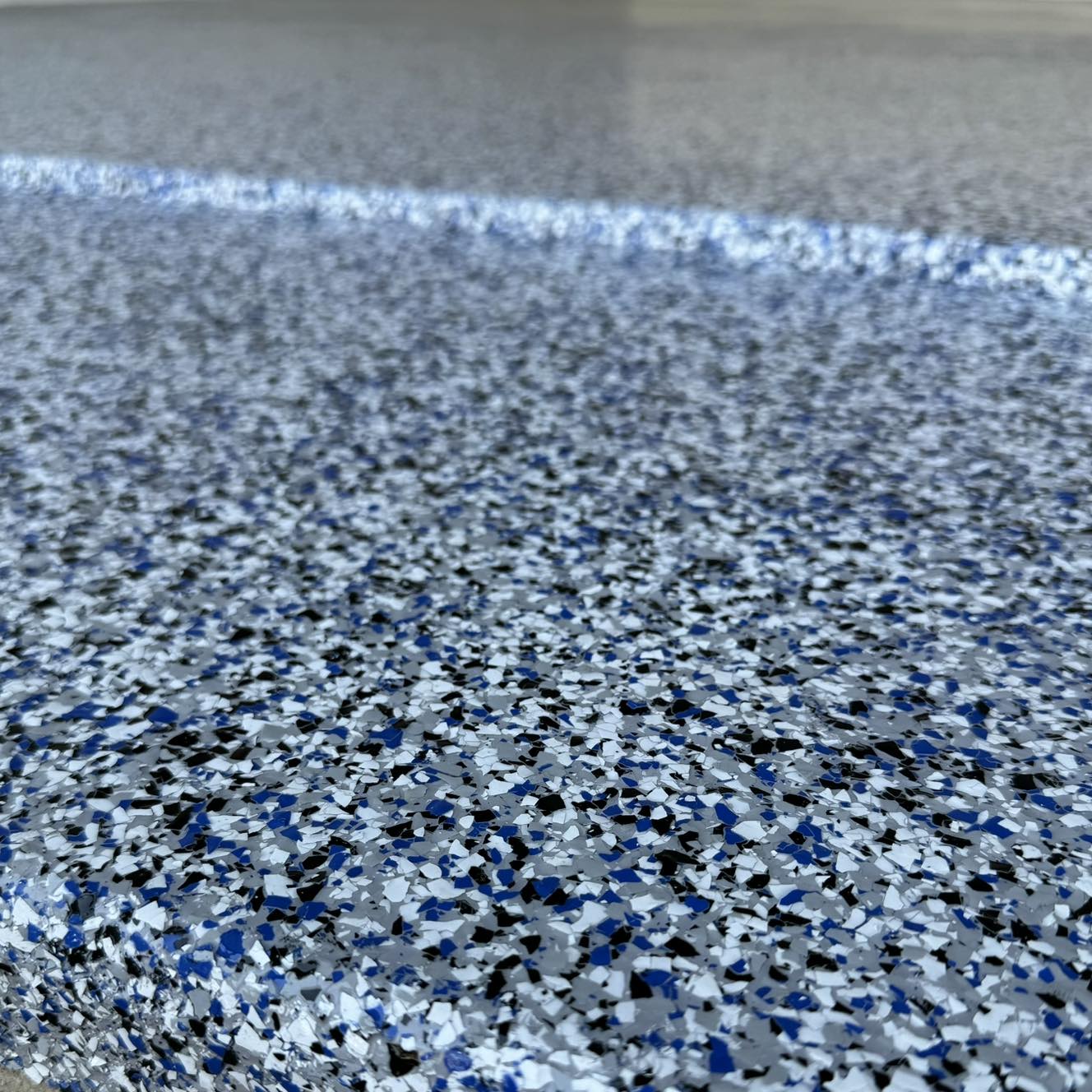 Restored and sealed concrete surface