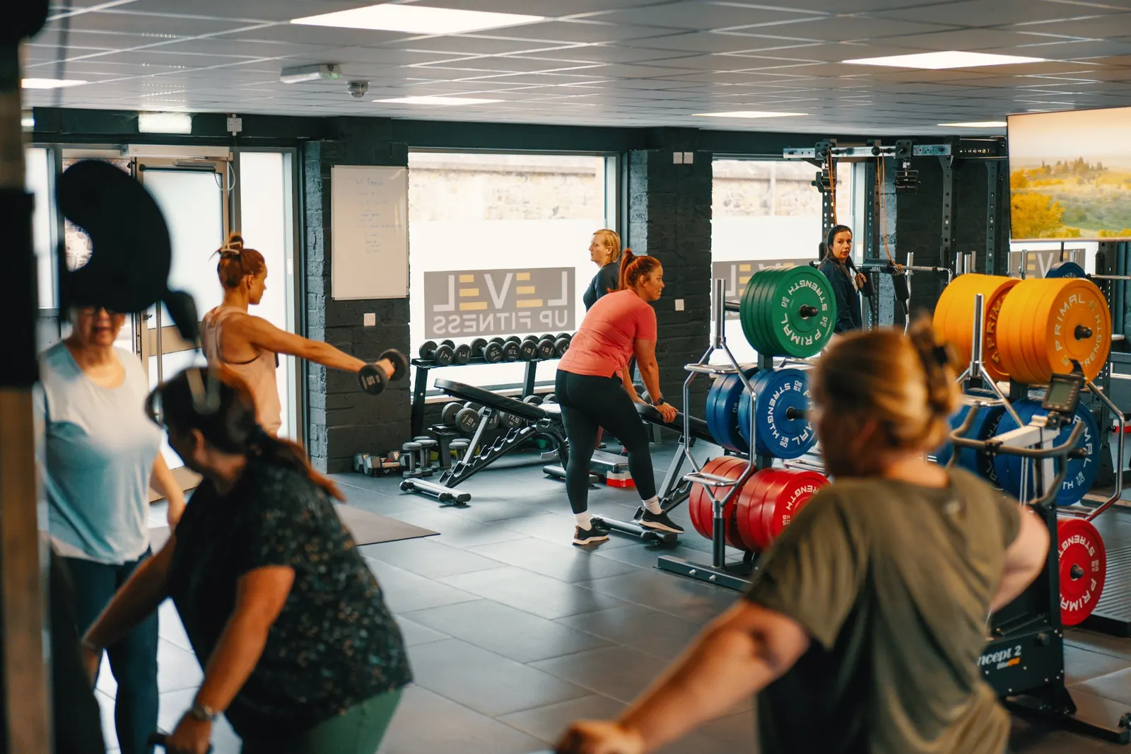 Inside Level Up Fitness, North Belfast