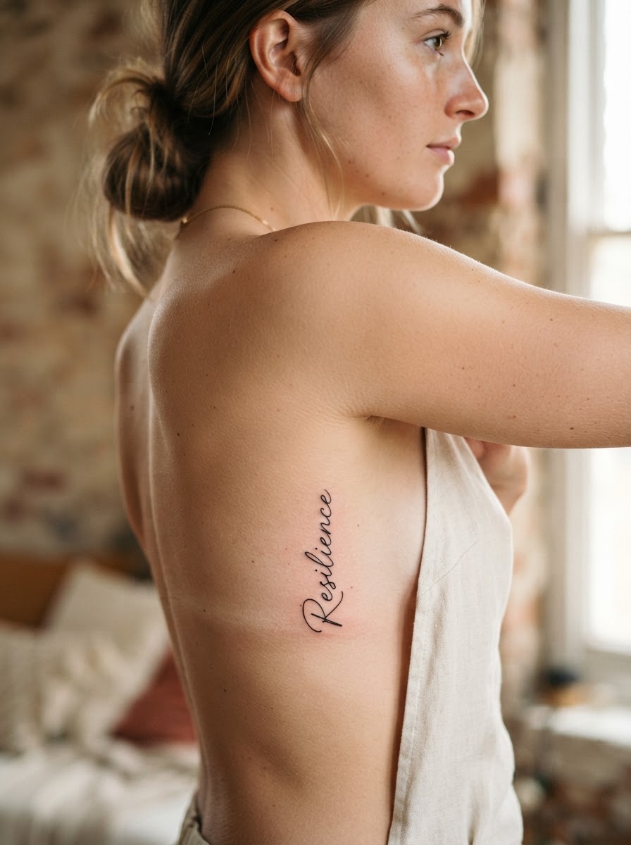 Fine line: Celestial astronomy & constellation on Inner arm (fresh).