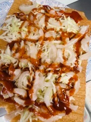 Prepared Tostitos with cueritos