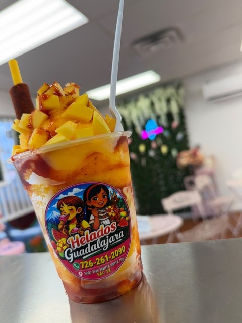 Helados Guadalajara handmade mangonada with branded cup