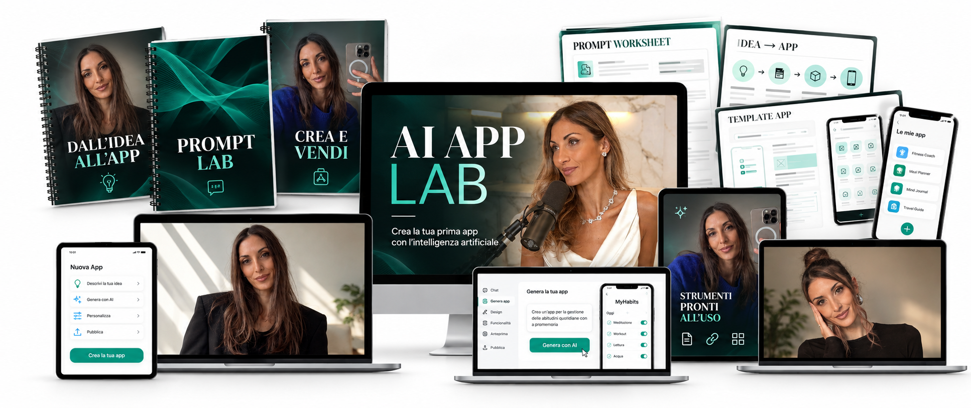 AI APP LAB su monitor, laptop, tablet e smartphone
