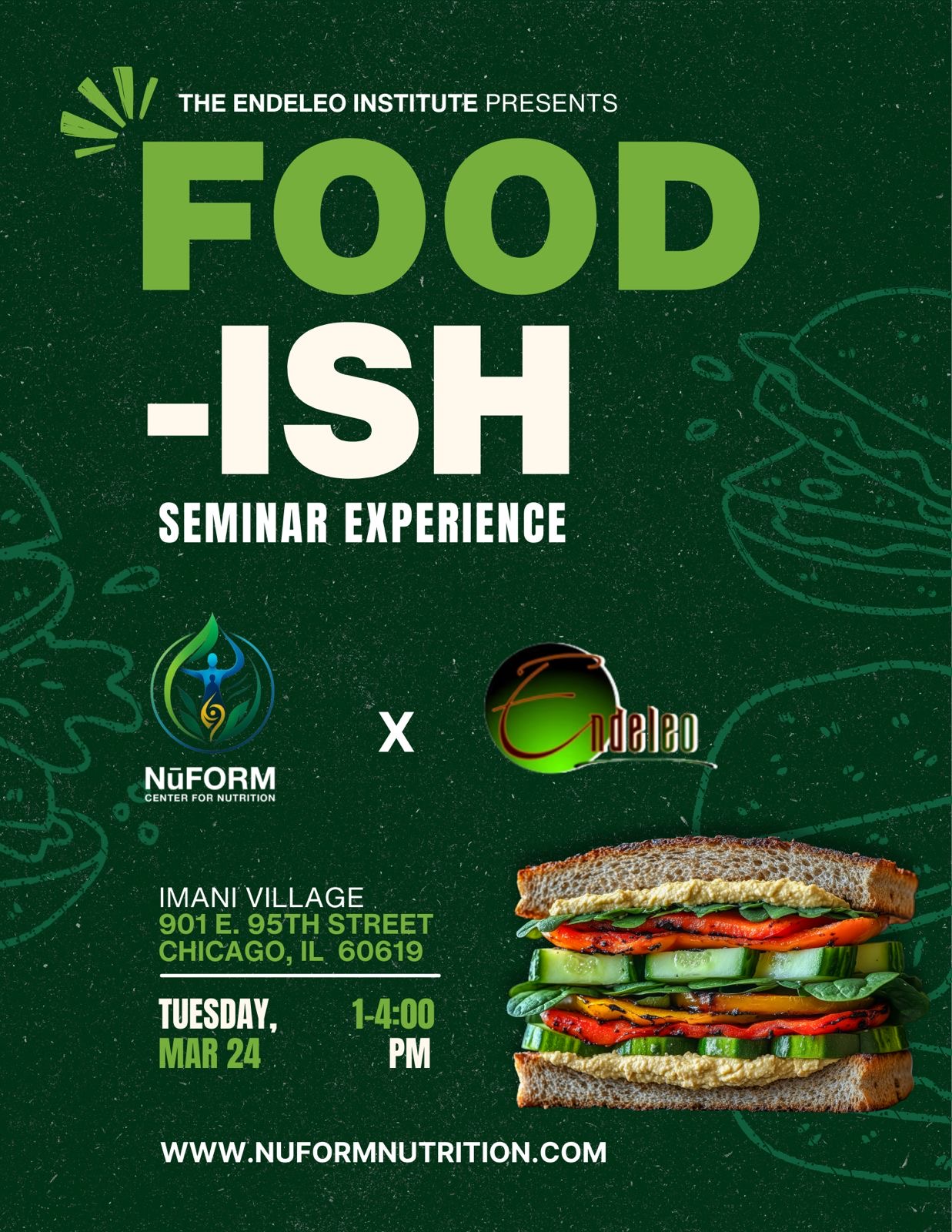 Past Collaboration: FOOD-ish Seminar Experience — Endeleo Institute Presents x NūFORM Center for Nutrition at Imani Village