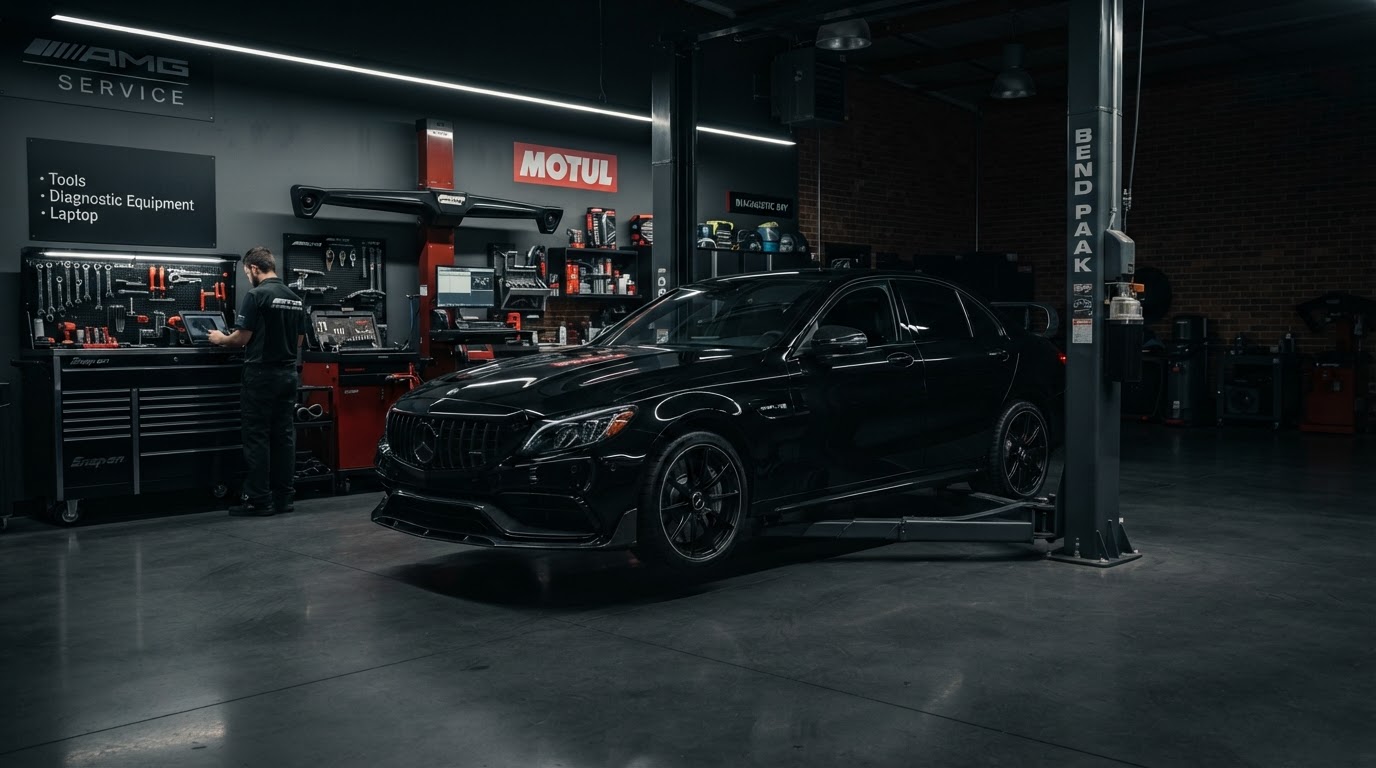 Mercedes-Benz in PAC Automotive Workshop