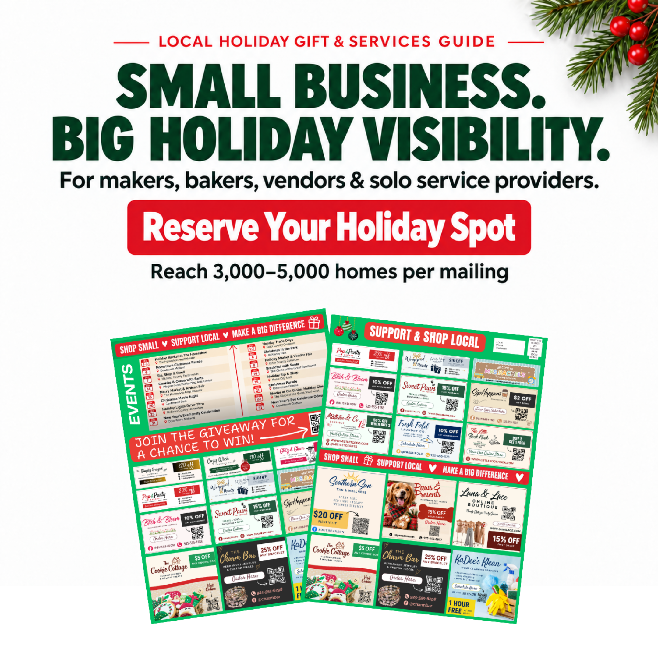 Permian Basin Local Holiday Campaign Promotional Graphic