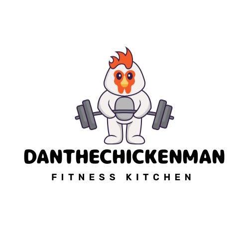 DanTheChickenMan Fitness Kitchen mascot lifting a barbell