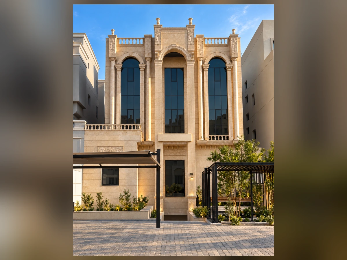 قسيمة سكنية فاخرة بتصميم كلاسيكي حديث