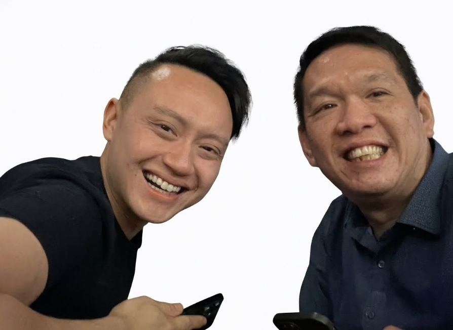 Joel Seah with Raymond Lim