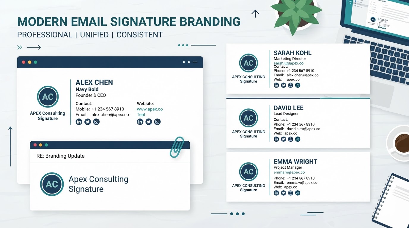 The Underrated Branding Touchpoint: Professional Email Signatures for Every Team Member