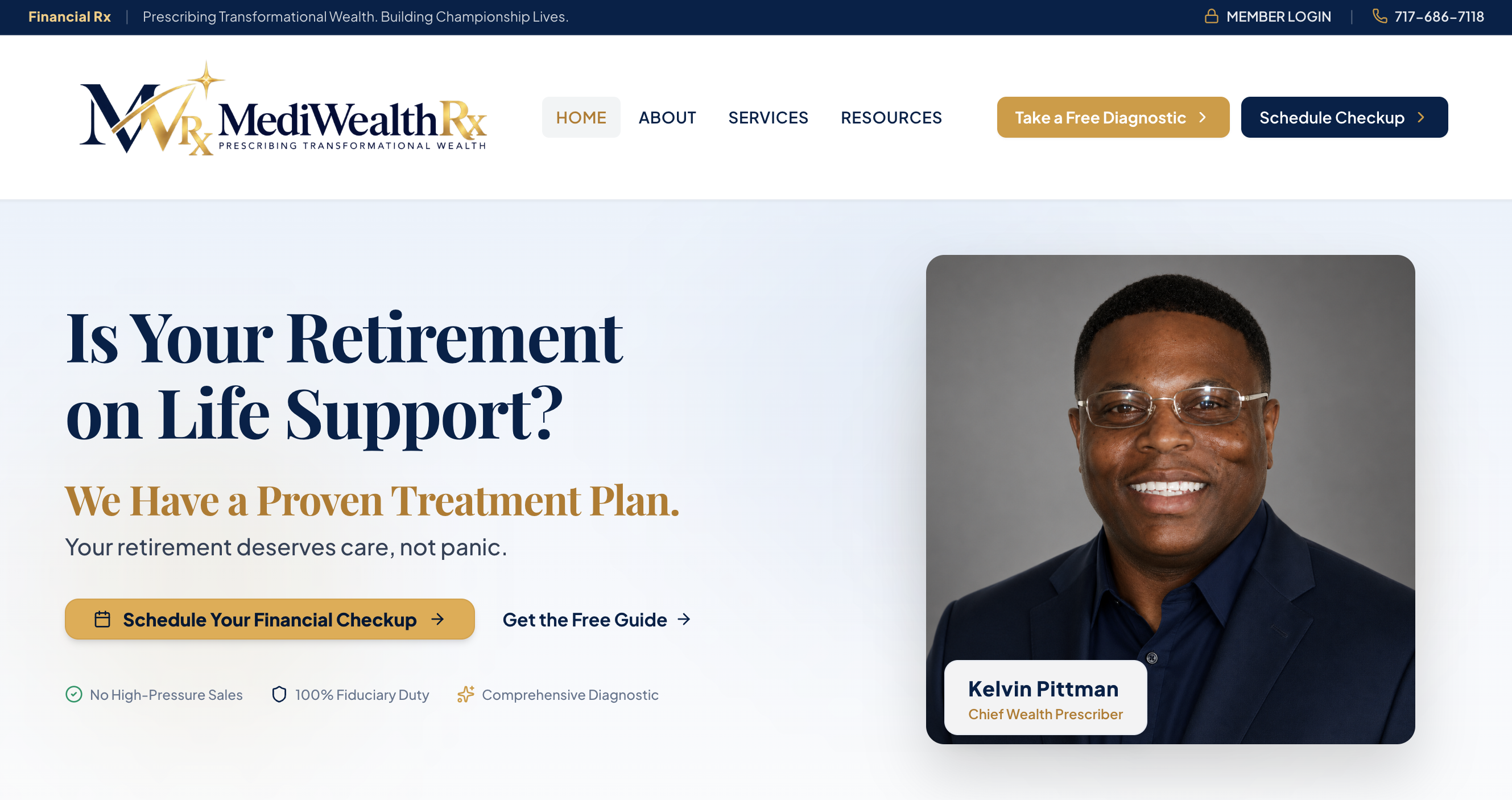 MediWealthRx website preview