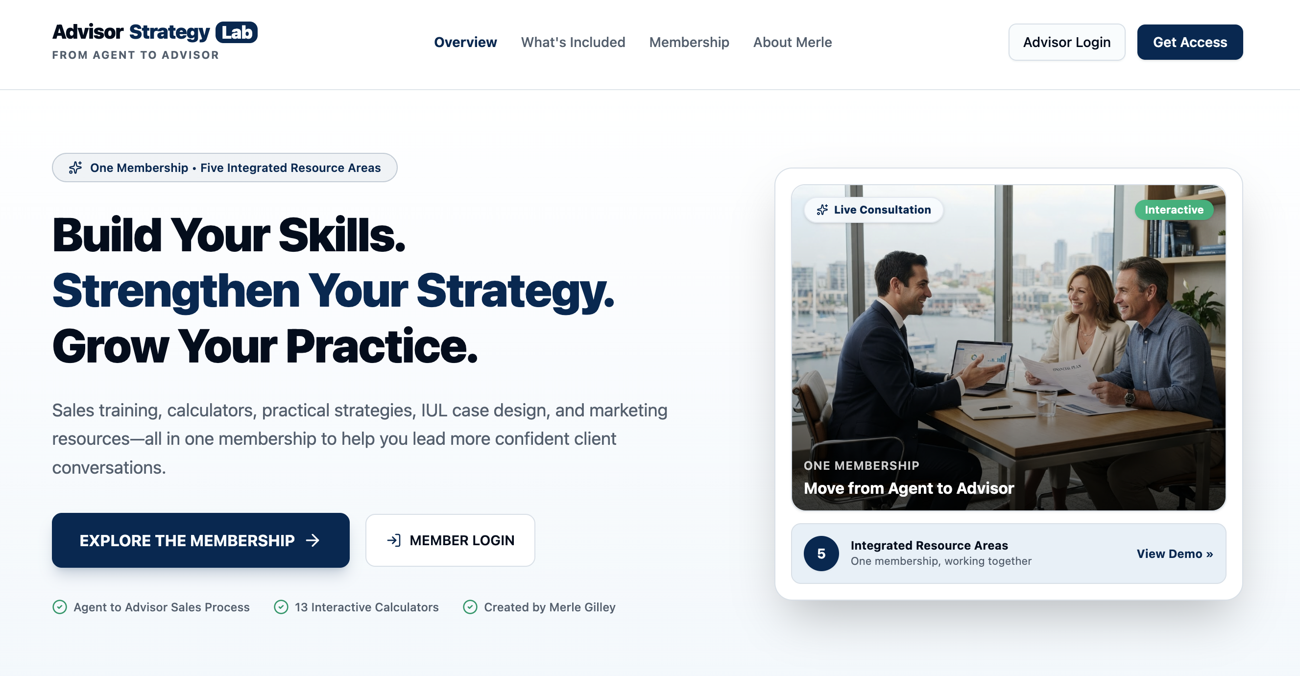 Advisor Strategy Lab — Sales Page