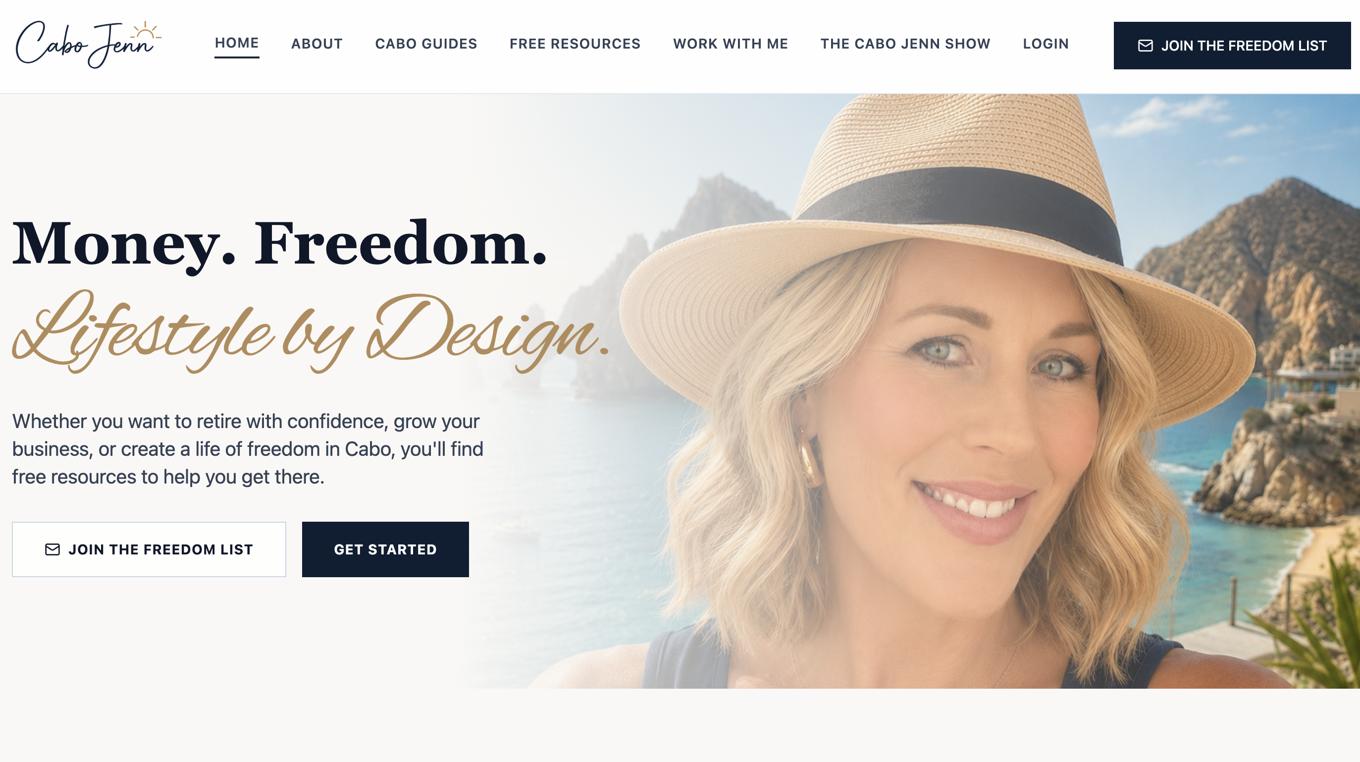 Cabo Jenn website preview