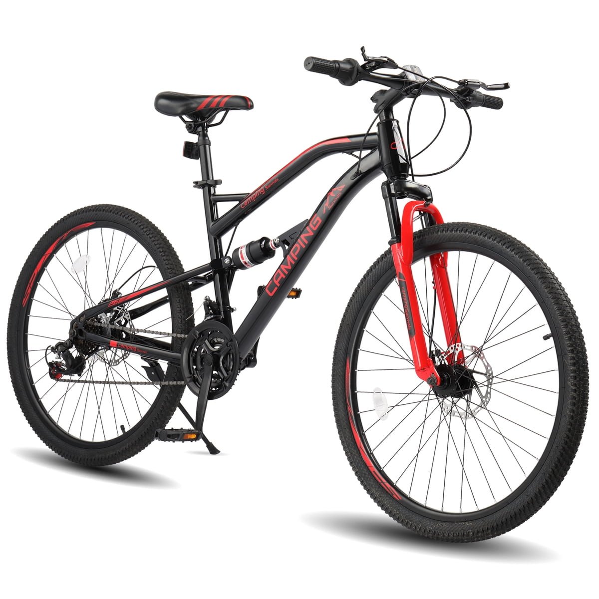 UBesGoo 26" Mountain Bike, Black/Red